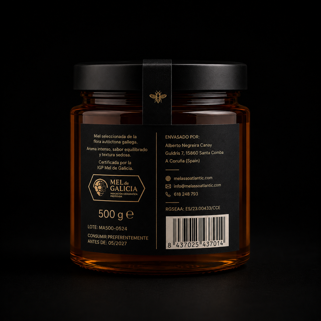 Melasso Miel Atlántico | Miel Premium de Galicia IGP