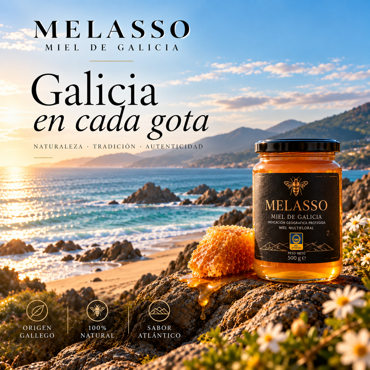 MELASSO - Miel premium de Galicia